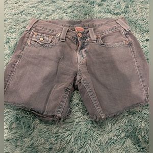True religion jean shorts, size 27